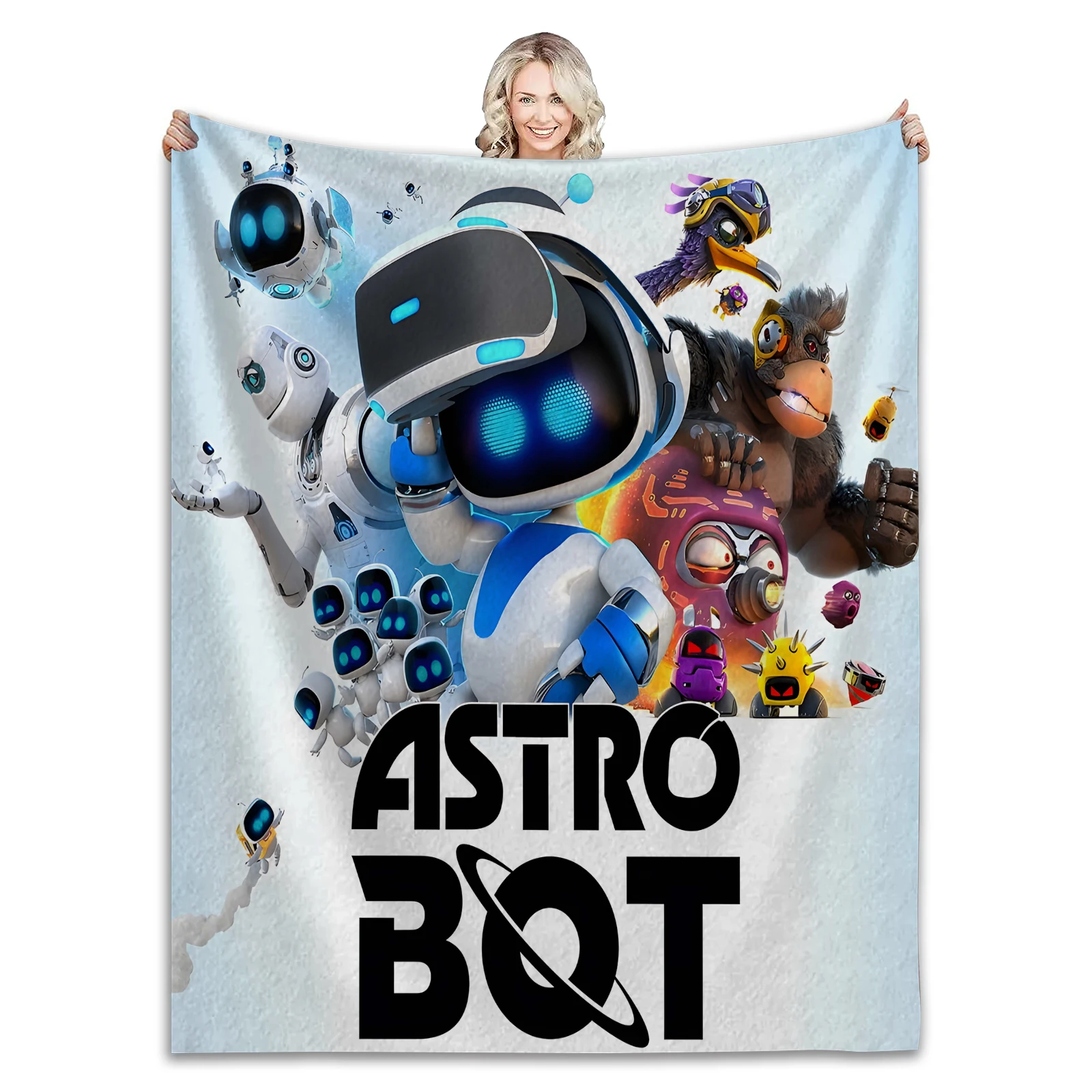 Couverture Strobot Rick pour pique-nique, literie en microcarence, plaid moelleux, lit king size, hiver