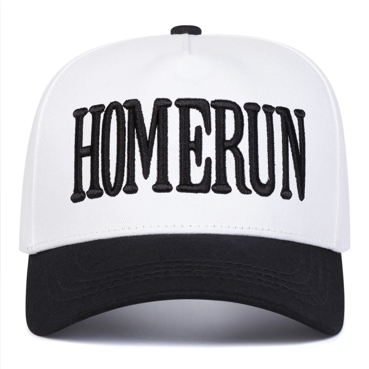 Unisex HOMERUN Baseballkappen mit Buchstabenstickerei, Frühling und Herbst, im Freien, verstellbare Freizeithüte, Sonnenschutzhut, Sportkappe – Detail 2
