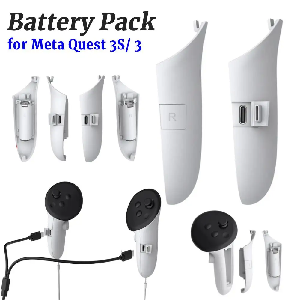TY-5807 VR contrôleur batterie Pack droite gauche couvercle de batterie Rechargeable pour Meta Quest 3S/3 VR casque contrôleur