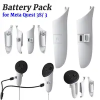 Paquete de batería para controlador VR TY-5807, cubierta de batería recargable derecha e izquierda para controlador de auriculares Meta Quest 3S/3 VR