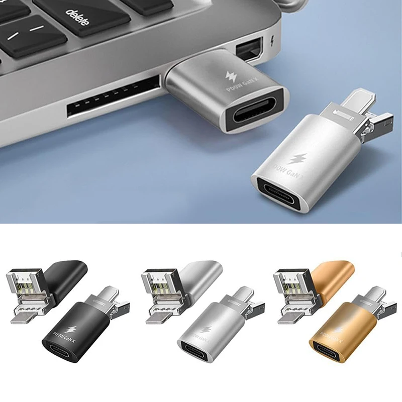 Multi-function Adapter Variable Port USB/Micro/i0S 3-in-1 OTG Adapter With Charging And Data Transfer Functions Transverter