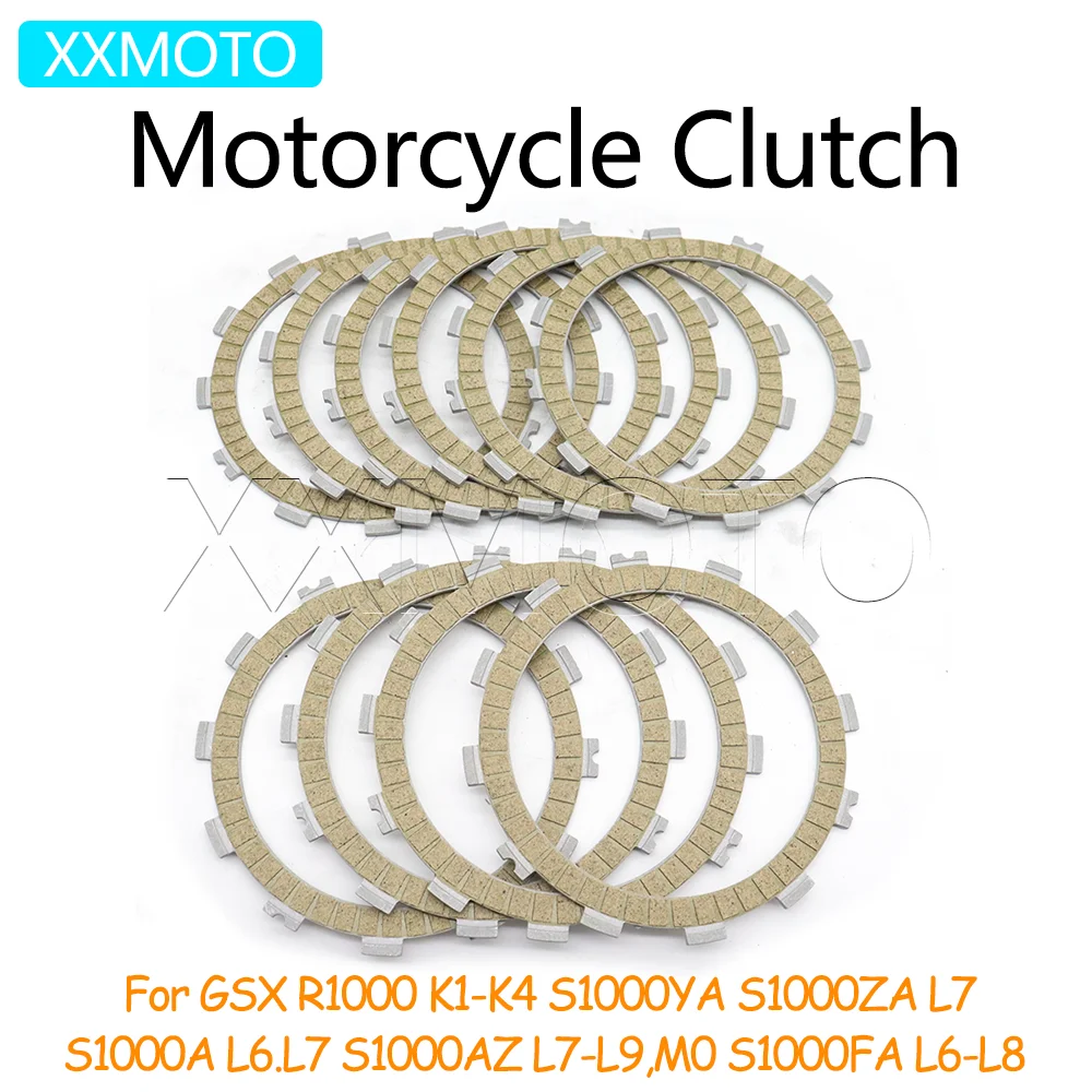 لسوزوكي GSX-R1000 GSX R1000 K1-K4 01-04 GSX-S1000A GSX S1000A AZ FA YA ZA L6-L9 دراجة نارية مخلب لوحات قرص احتكاك أطقم #1