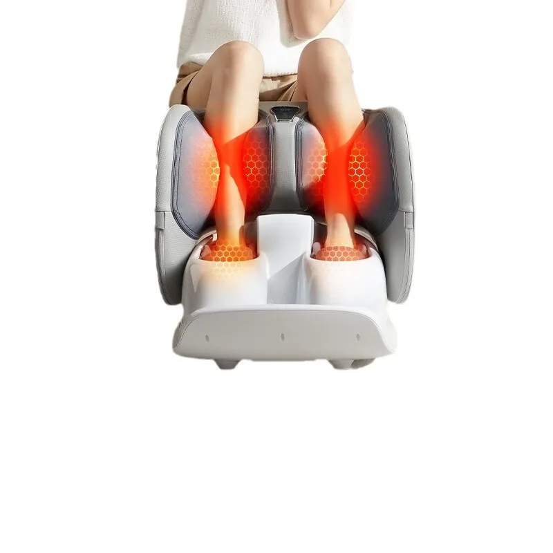 Foot therapy machine, leg massager, integrated foot and leg, fully wrapped.