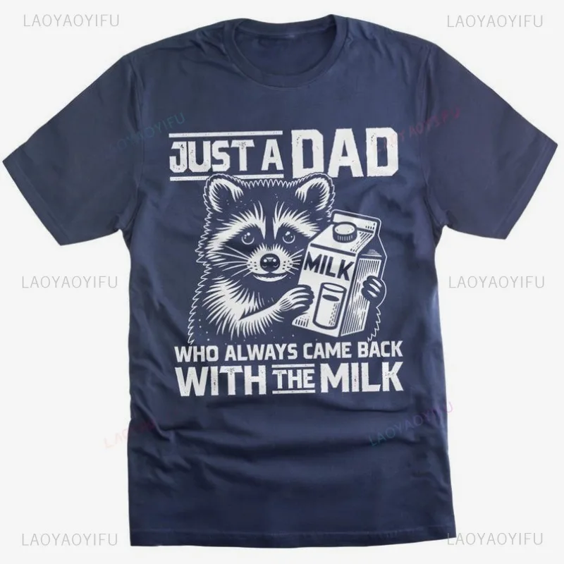 Humorous Quotes Round Collar Tees Positive Thinking Graphic Shirts Father's Day Funny Daddy Sarcastic T-shirt Unisex Short-sleev