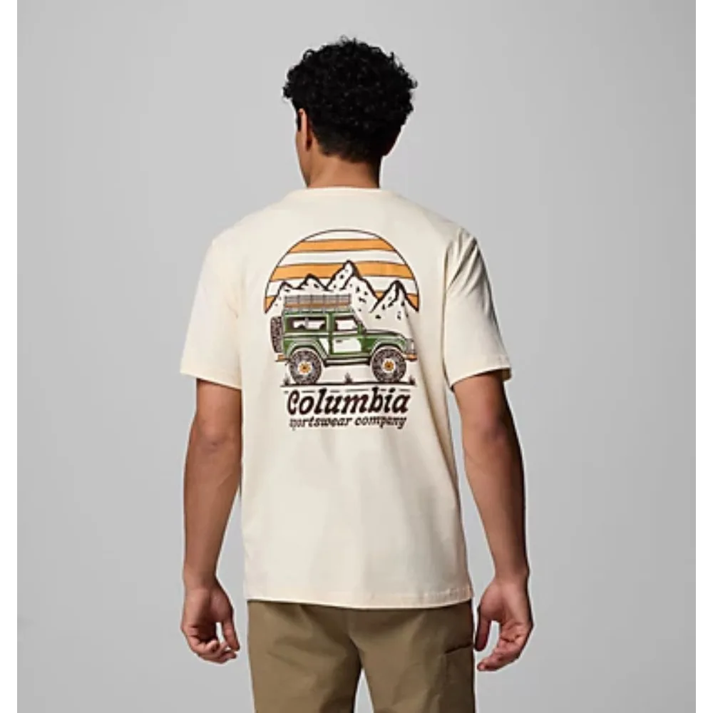 Camiseta de manga corta de algodón con estampado para deportes al aire libre de la marca American Colombia, ropa holgada de verano para hombres y mujeres