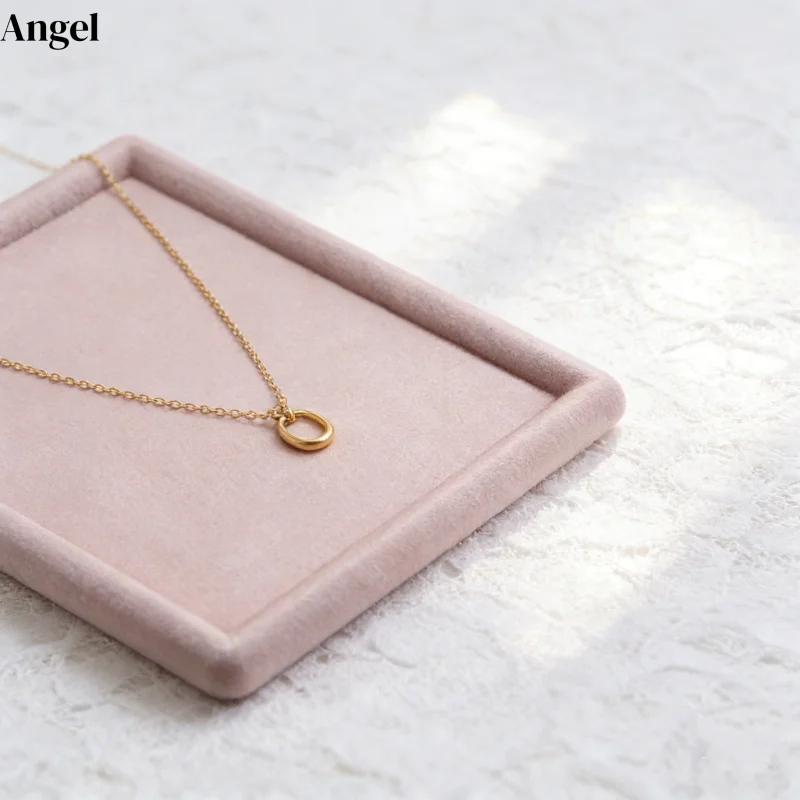 Velvet Jewelry Display Tray Ring Ear Studs Storage Tray Necklace Bracelet Pendant Storage Display Tray