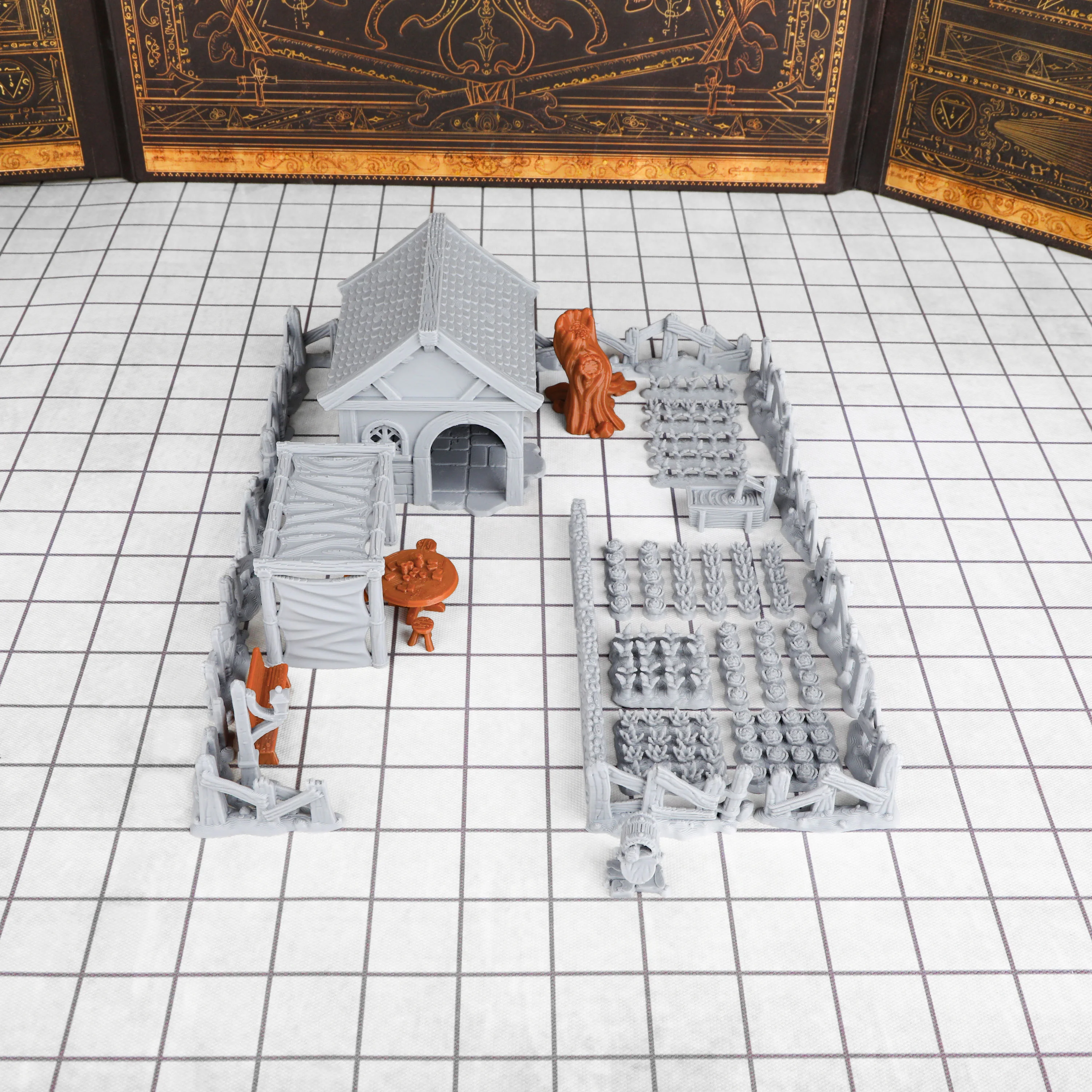 Fantasy Village Yard Miniature - Miniature Terrain Set ulasan dan harga