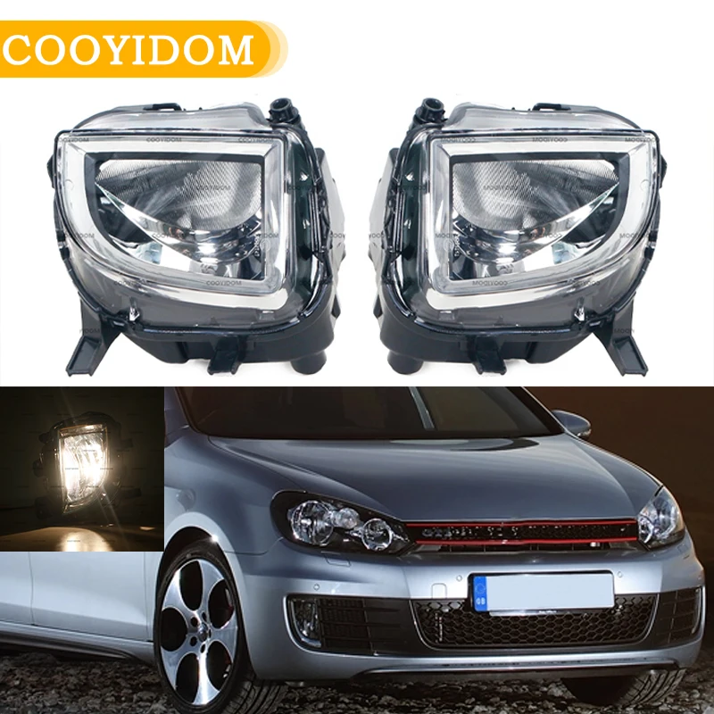 

For Volkswagen VW Golf 6 GTI 2009 2010 2011 2012 2013 Front Bumper Fog Light Foglamp With Bulb Auto Parts 5K0941699C 5K0941700C