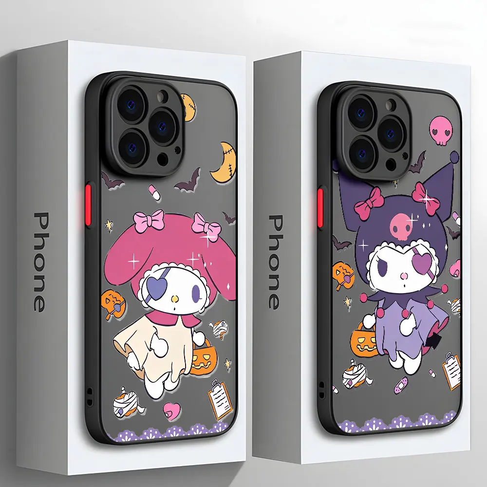 Kawaii Sanrio Cinnamoroll Case for iPhone 17 16 13 Mini 15 14 11 XS 12 Pro Max 16e XR X 8 7 6 6s Plus Matte Frosted Phone Cover