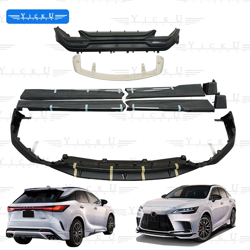 

FRP Body Kit for 2023 Lexus RX Upgrade TRD True Carbon Fiber Front Lip Side Skirt Rear Lip Top Wing Bodykit 350H 450H 500H