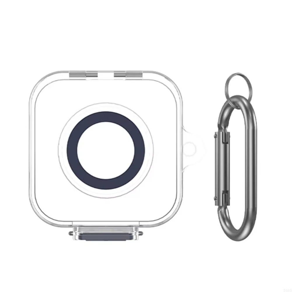 ABAN Smart Ring Charger Protective Case for Ring Gen 4 Shockproof and Dustproof Case with Hook Dark Blue
