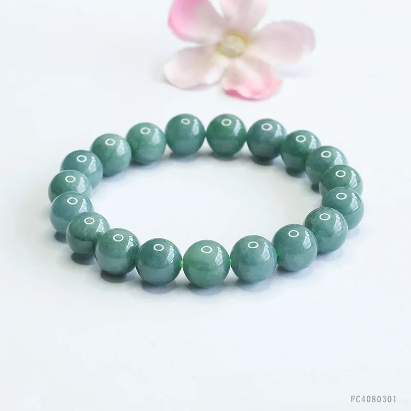 Natural a Cargo Blue Jade Bracelet Jewelry Live Generation Fc4080301