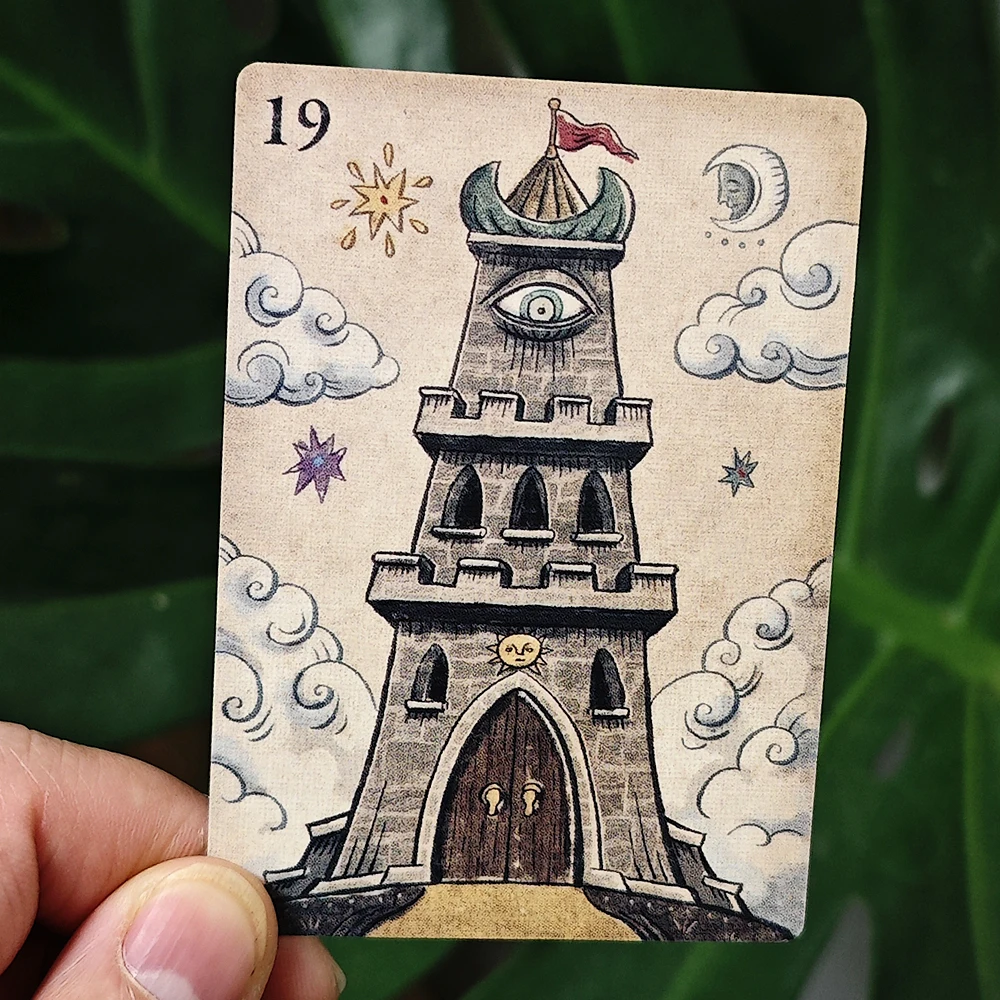 Deviant Moon Lenormand Della Luna Classic Deck 9*6cm 36 sztuk Lenormand Oracle karty drukowane na podwójnie tłoczonej kartce 350GSM