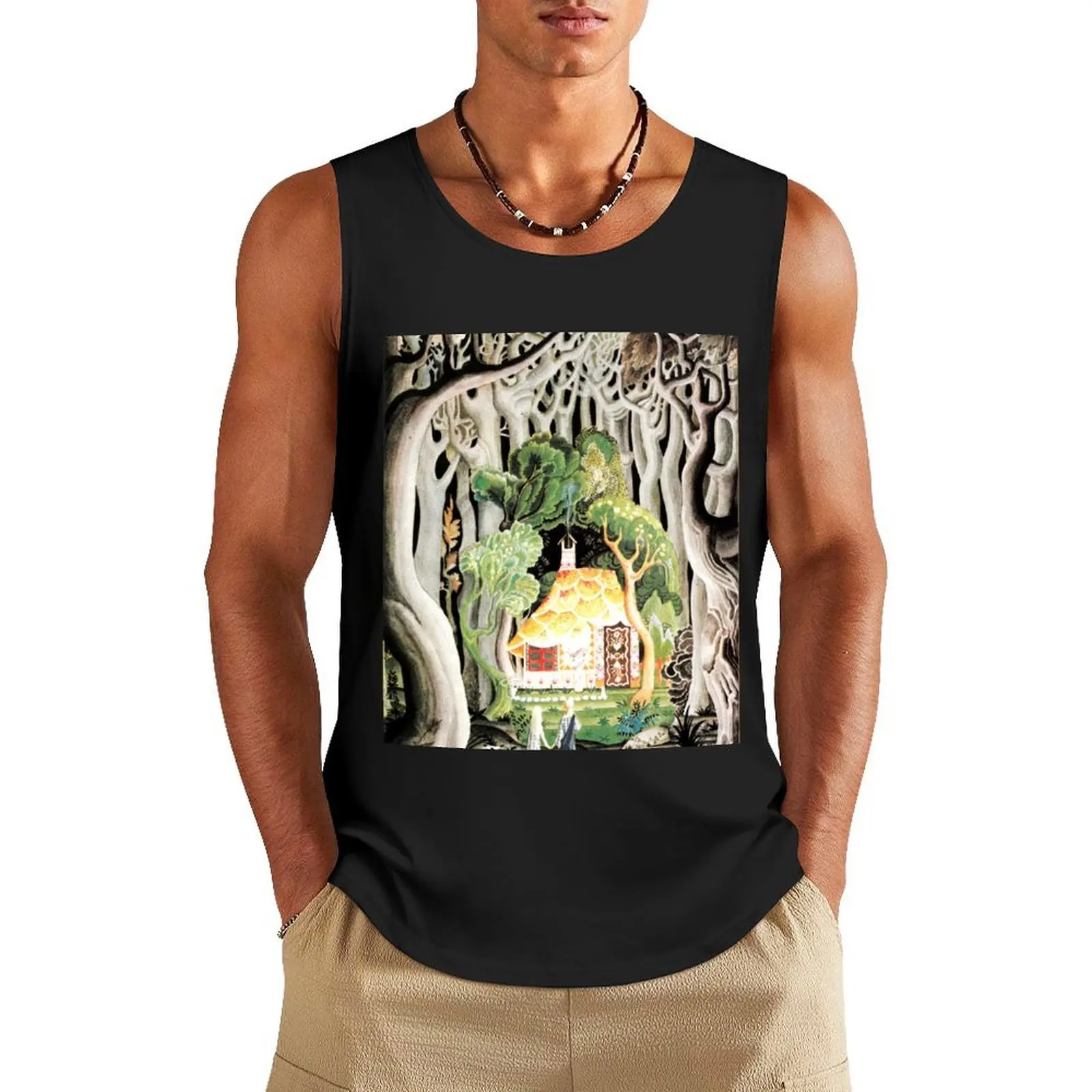 

Hansel and Gretel - Kay Nielsen Tank Top gym clothes for man Men's tops gym clothes man fitness