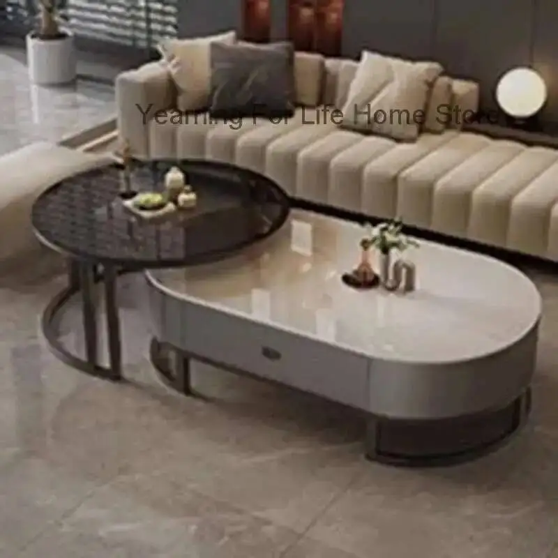 

Clear Designer Industrial Side Table Organizer Simple Transform Cheap Cute Coffee Table Aesthetic Mesas Bajas Home Furniture