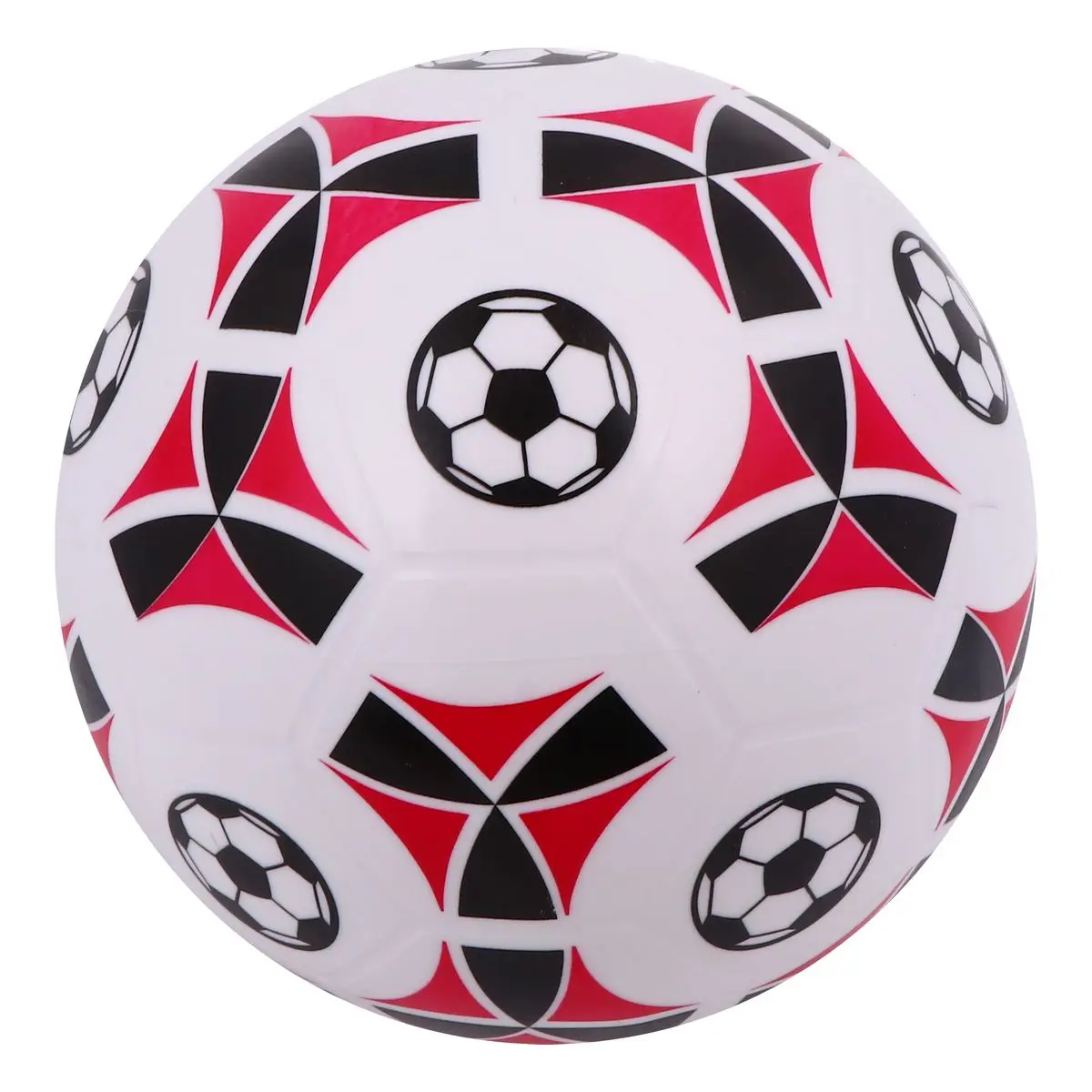 ของเล่นกีฬาสำหรับเด็ก 8.5 นิ้ว ลูกบอลพีวีซี ฟุตบอลชายหาด แบบเป่าลม สีแดง สำหรับเด็กเล็ก