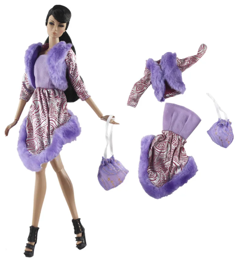 1 Set Puppenkleidung, Kleidungsset im Maßstab 1:6 für 11,5 Zoll (30 cm) große Puppen, viele verschiedene Stile zur Auswahl, Geschenkidee für Mädchen, Puppenaccessoires. # 3 – Detail 14