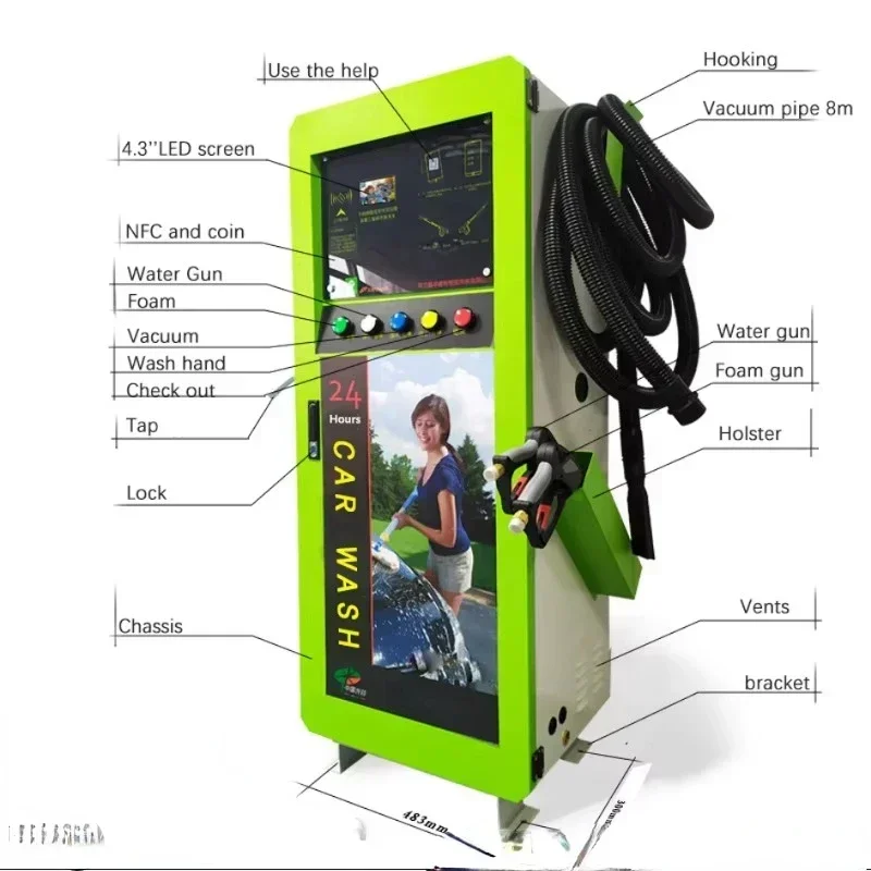 Professional Coin / Card Operated Self-service Car Wash Equipment System Car Wash Station Self Service Car Washes