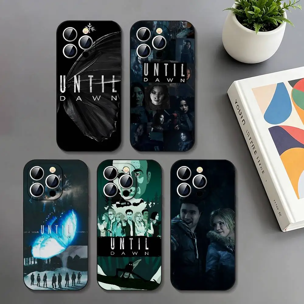 Game U-Until Dawn Slim Black Shockproof Phone Case For IPhone 17 16 15 14 13 12 11 X XR XS Max Pro Max Plus Mini