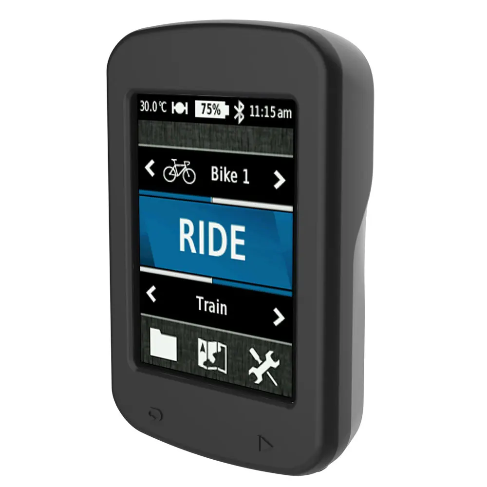 Funda protectora para Garmin Edge 820 GPS + película de vidrio templado, película protectora para pantalla de ordenador de bicicleta y cubierta suave de silicona