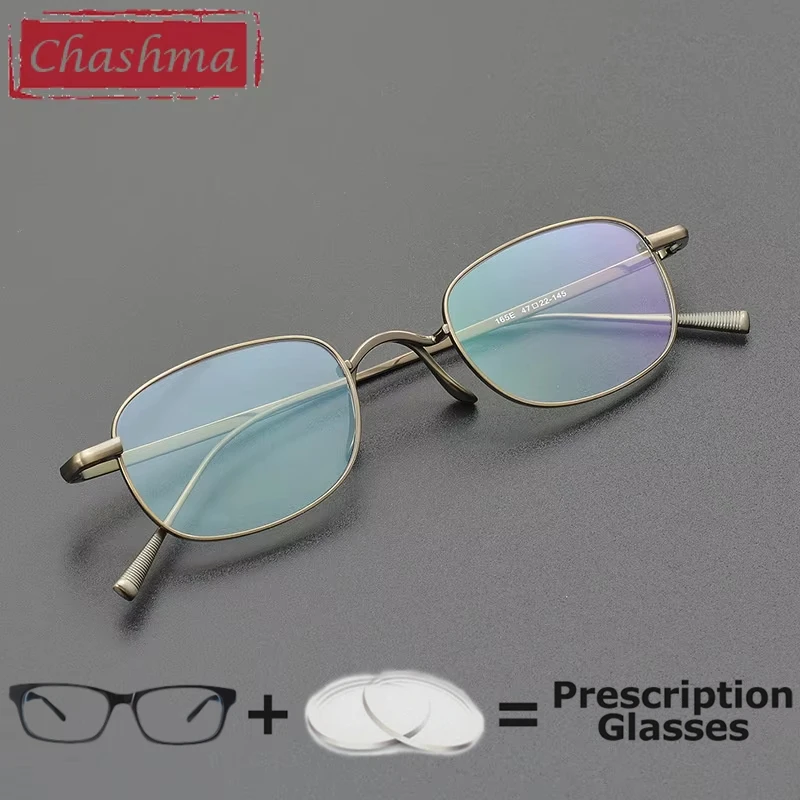 Chashma Prescription Glasses Pure Titanium Small Eyeglasses Frames High Myopia Recipe Eyewear Male Fashion Optical Gafas Women