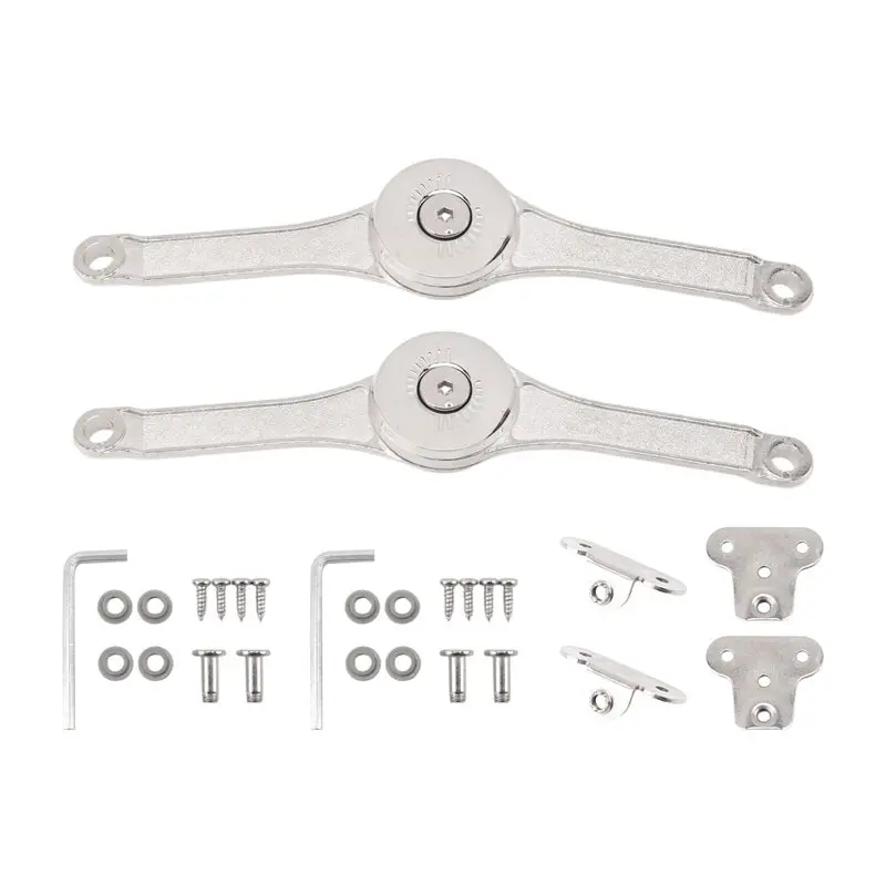 

ABUI-Heavy Duty Hinge Lid Support Hinge Hinge Soft Close Chest Hinge Support For Cabinet Kitchen Wardrobe, Easy To Use Durable 2