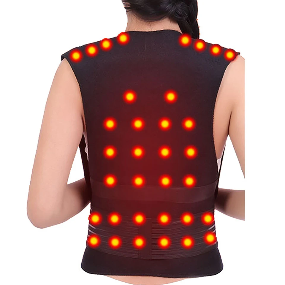 Tourmaline Self-heating Brace Support Belt Back Posture Corrector Spine Back Shoulder Lumbar Posture Correction