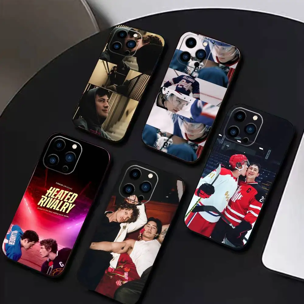 

Heated R-Rivalry Phone Case For iPhone 17 16 15 14 13 12 Max Plus Silicone Black Cover