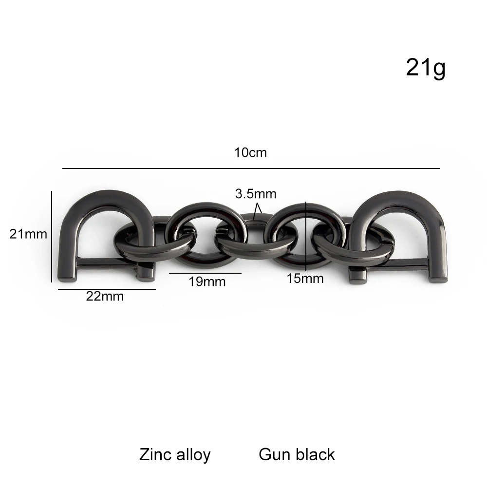 4/10/20PCS Length:10cm Metal Thick Chain For Friends Family Underarm Bag Shoulder Strap Handbag Simple Extend Handle Accessories