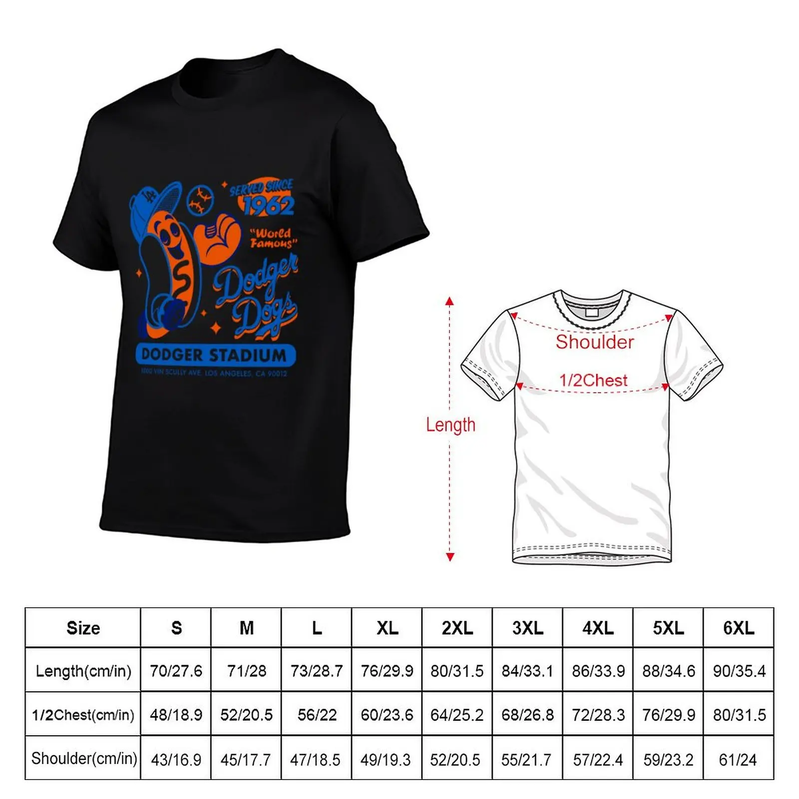 Dodger Dogs Since 1962 \t T-Shirt plus size clothes anime figures quick drying designer shirts men clothes