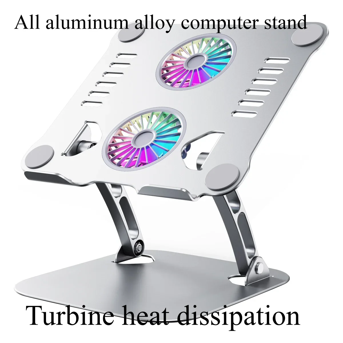 

Laptop Stand, Computer Cooling Fan, Suitable for All Tablets, Metal Aluminum Alloy Double-layer Heat Dissipation Base Stand