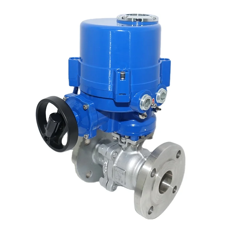 

Explosion Proof Regulating 12V 24V DC 24V 110V 220V AC Flange Water Flow Control BdC800 Stainless Steel Electric Ball Valve