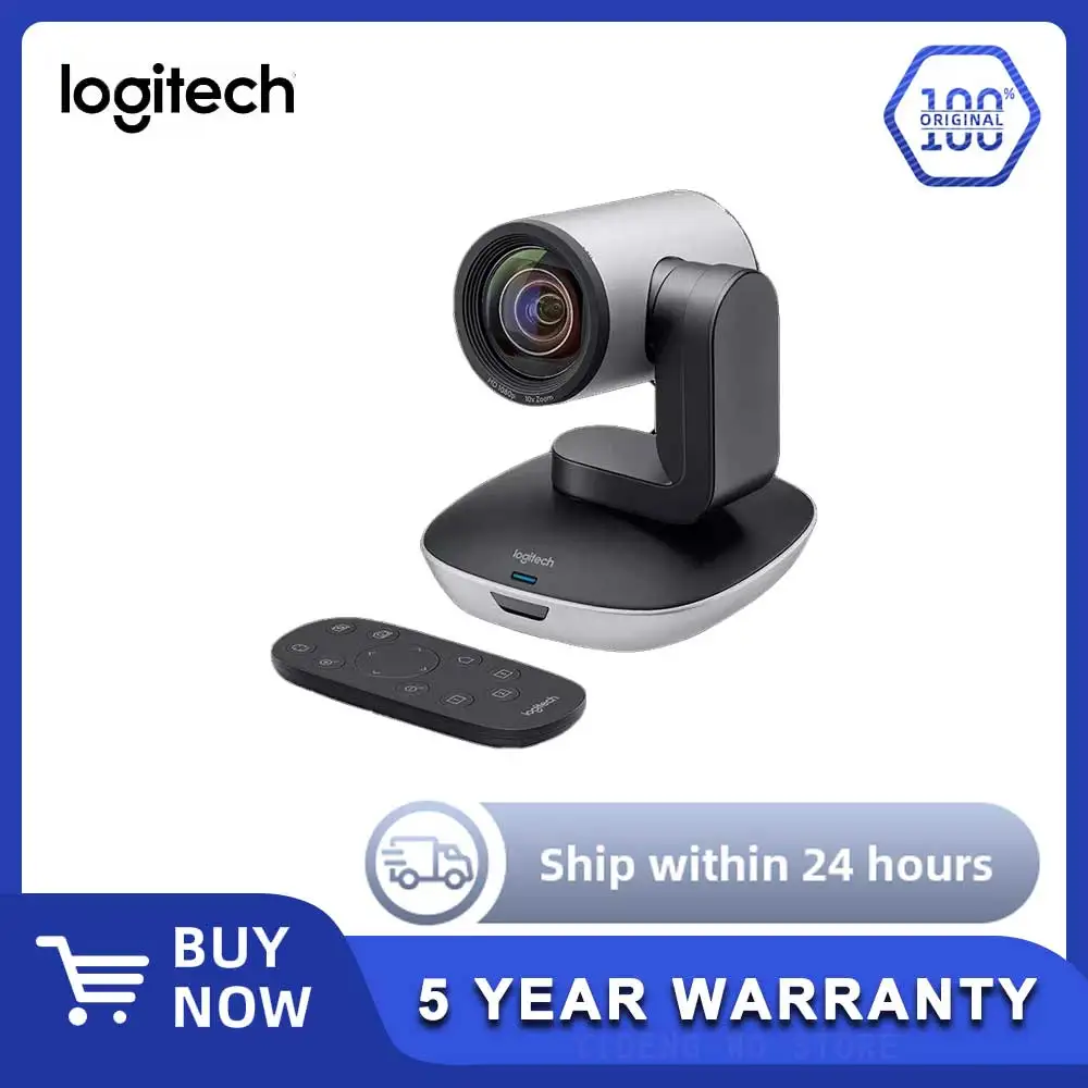 Original Logitech CC2900EP PTZ Pro 2 HD1080P Video Conference Camera Conference Webcam For Video Mini camera web cam