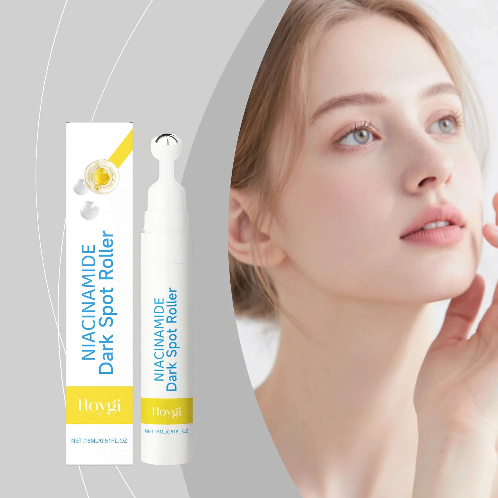 

Skincare Roller Ball Serum Lock Skin Moisture Refreshing Hydrating Easy Absorption Brighten Complexion Smooth Gentle Daily Care