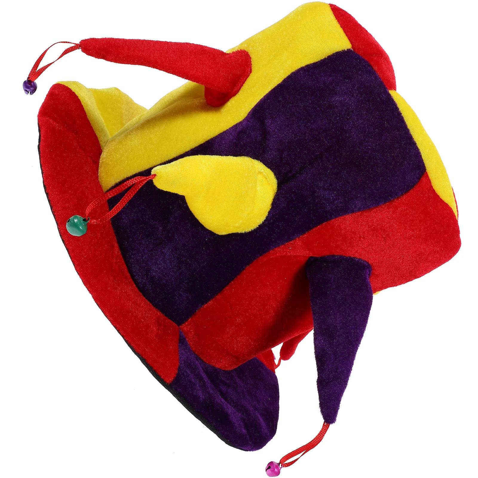 성인 남성 여성을위한 멀티 스파이크 벨 광대 모자 카니발 할로윈 파티 코스프레 의상 액세서리 서커스 장식