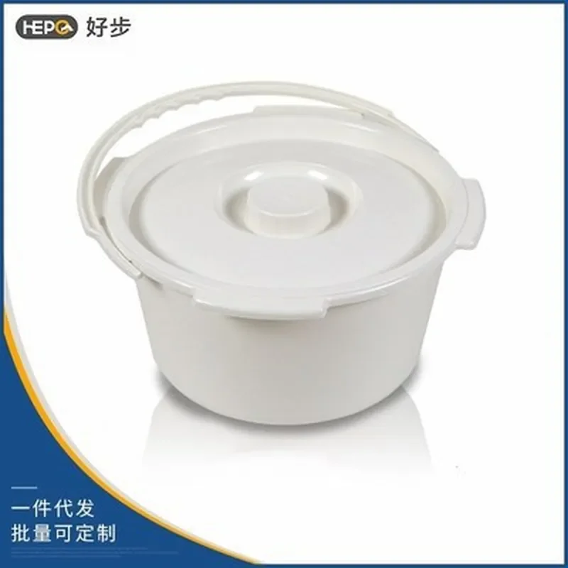 Thickened Elderly Toilet Chair with Lid Potty Inner Bucket PP Portable Toilet