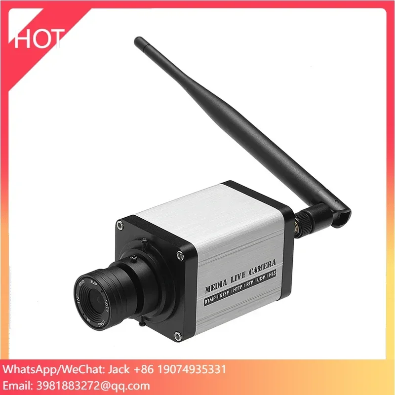 Haiwei V3 WebRTC RTMP 1080p H264 H265 Câmera sem fio WIFI Streaming Ip SRT UDP para youtube Facebook