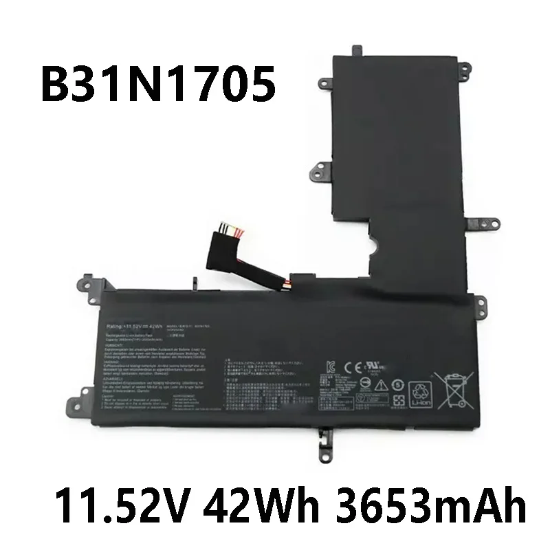 B31N1705 11.52V 42Wh 3653mAh Battery for Asus VivoBook Flip Cover 14 TP410UA 410UF 410UR Q405UA