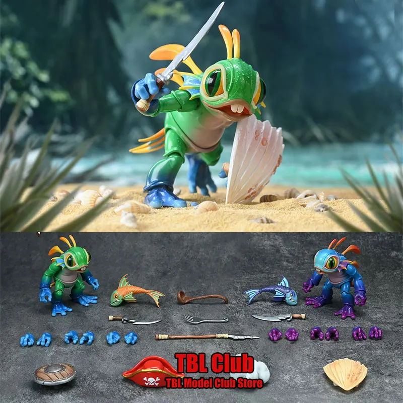 Hero toys 1/12 Scale Soldier Warcraft Green Blue Fish Monster Baby Full Set 6inch Action Figure Doll