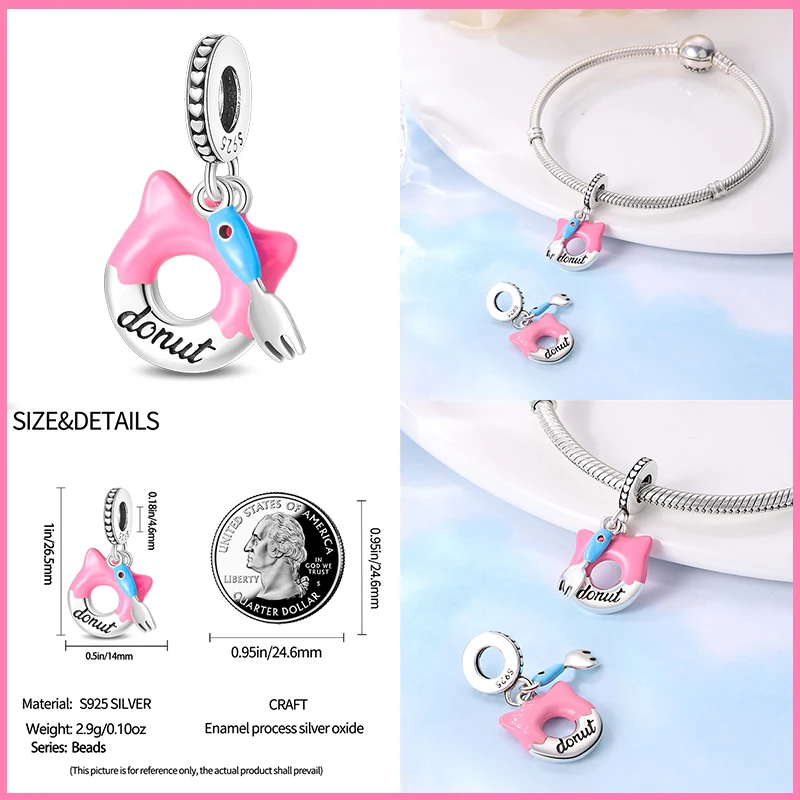 New 925 Sterling Silver Pink Cute Cat Paw Charms Beads Fit Qikaola 925 Original Bracelets Exquisite DIY Birthday Jewelry Gifts