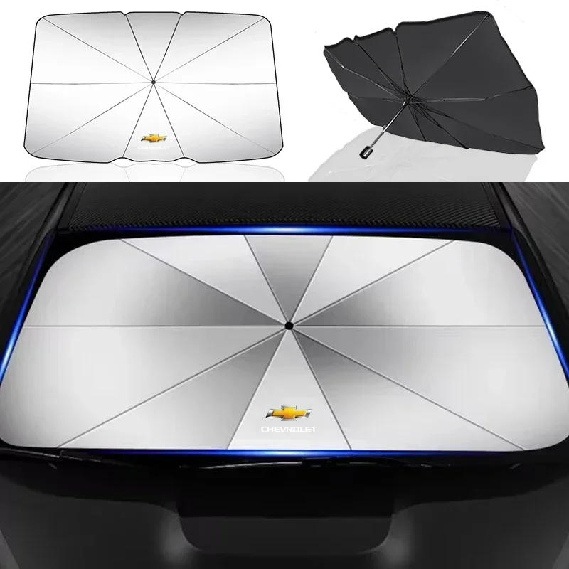 

Car Foldable Sun Umbrella Windshield Block Heat Sun Shade Umbrella For Chevrolet Cruze Spark Captiva Suburban Camaro Malibu