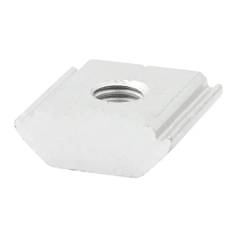 20 Stück 21,2 mm 22,3 mm 23,7 mm Solarpanel-Montagehalterung aus Aluminiumlegierung, End- und Mittelklemme, T-Blöcke, quadratische Muttern, M8 T-Gleitmutter