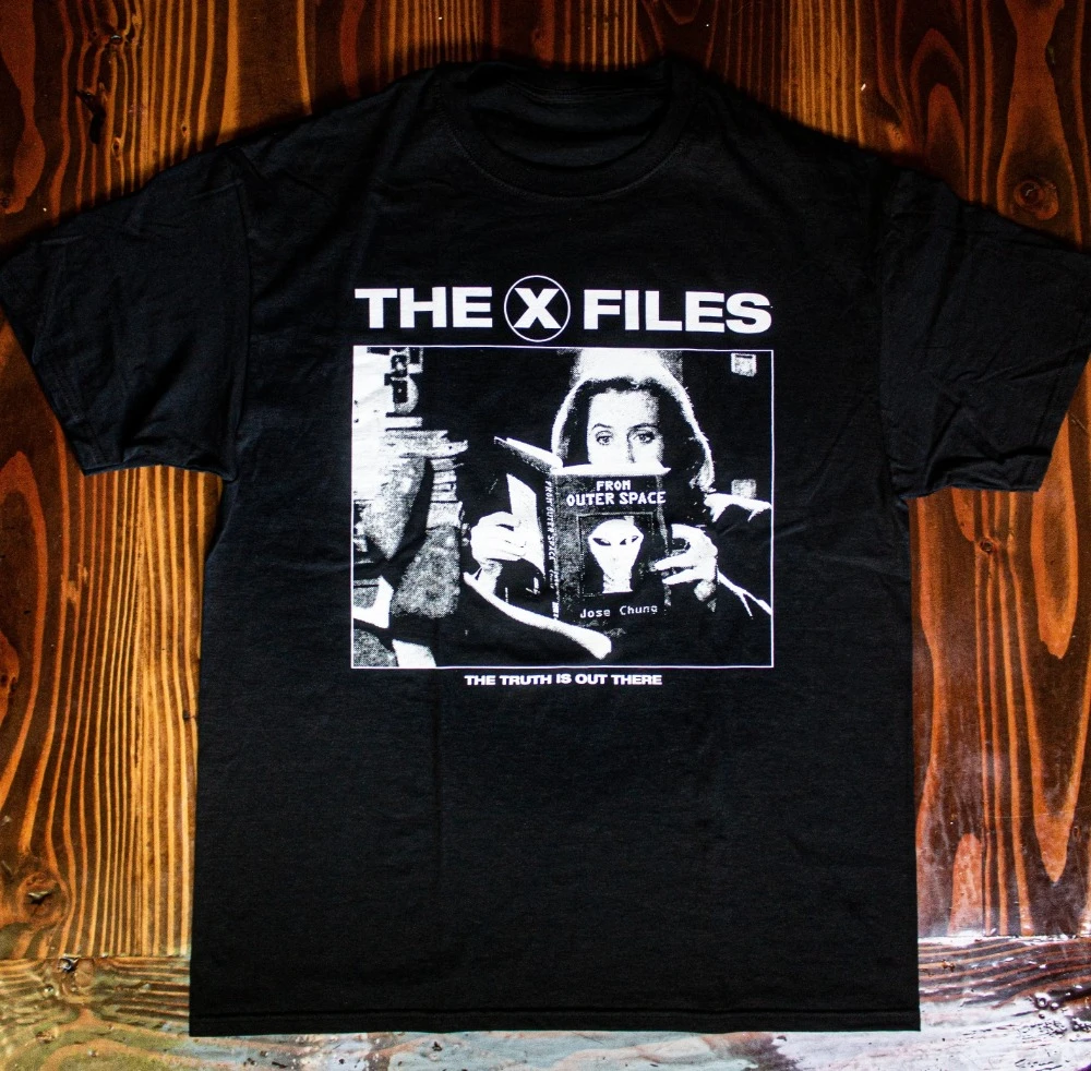 X Files From Outer SpaceT Shirt Black Casual Cotton Tee Clothing Graphic Short Sleeve Shirt Unisex Men Women All-Season T-Shirt