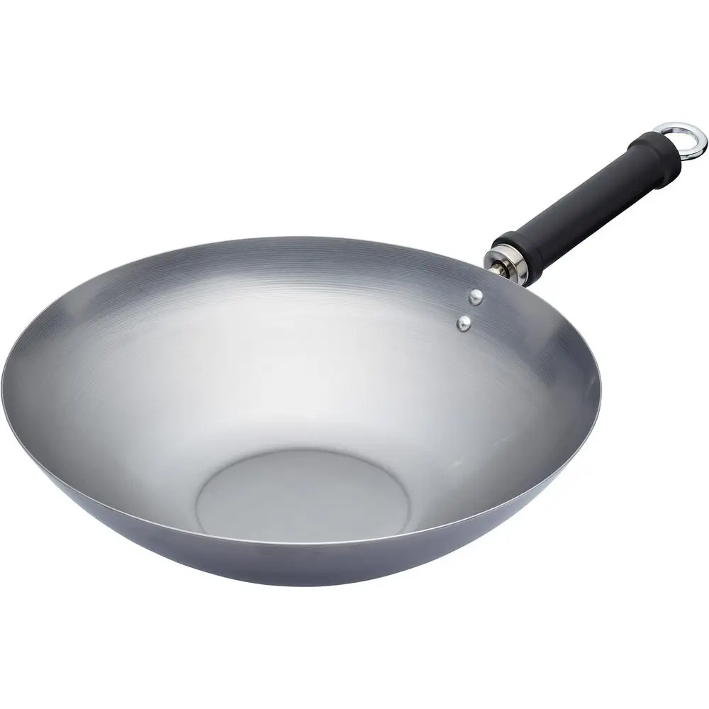 World o lavours Uncoated Wok or Induction Hob, Chinese Style, 30 cm