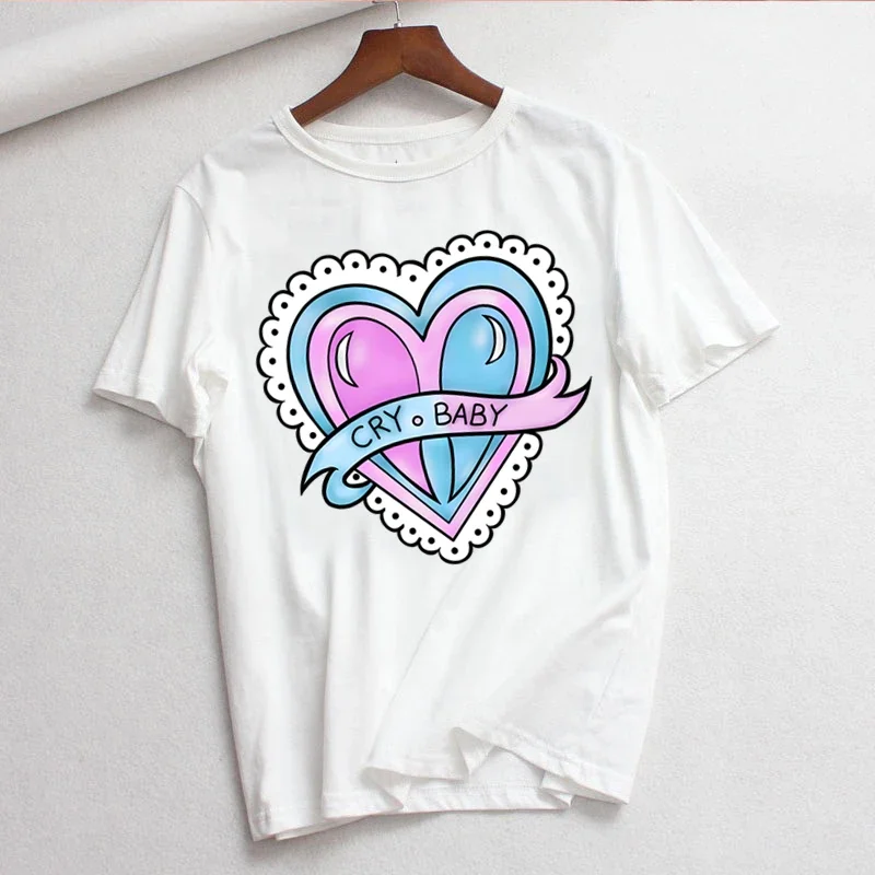 

Melanie Martinez Женские топы Футболка Женская футболка Новая футболка с графическим рисунком Милая женская футболка Женская футболка 90-х годов Футболка для девочек