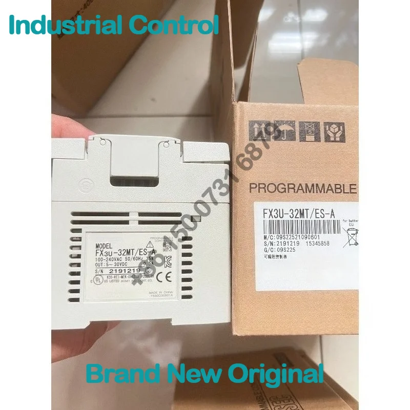 FX3U-32MT/ES-A, PLC host, FX3U 16 in/16 out, transistor type, AC power supply