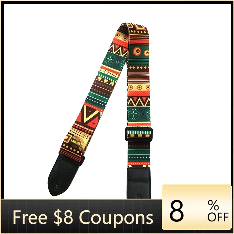 

STLF Wholesale Adjustable Leather Guitar Strap Color Mix Custom OEM Design String Musical Instrument Parts Accessories