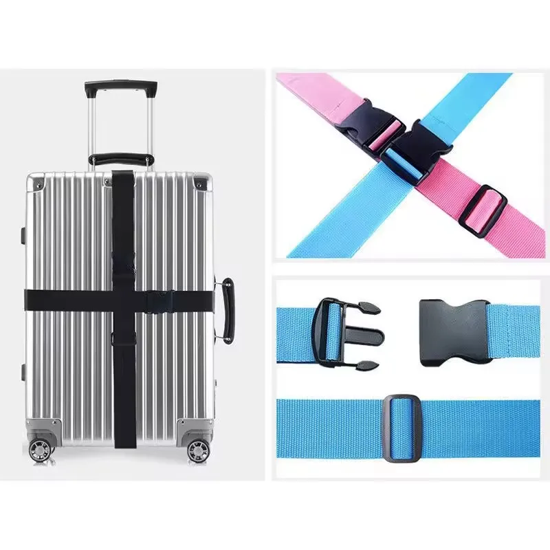 Luggage Strap Adjustable Travel Suitcase Buckle Strap Baggage Belt Travel Accessorises Suitcase Packing Seat Belt