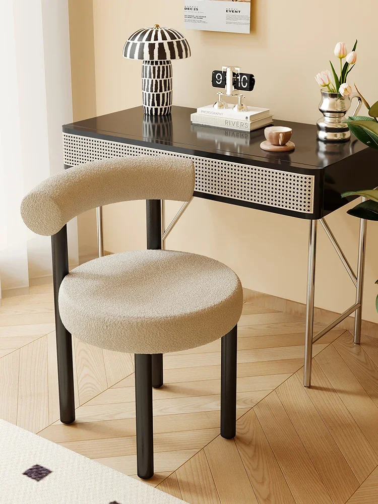 

Bedroom dressing stool makeup chair modern simple bedroom home light luxury dressing table stool chair high-end nail stool