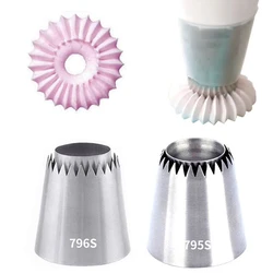 Stainless Steel Cream Cookies Nozzles Icing Piping Cake Pastry Tips Chocolate Fondant Mouth Kitchen Baking Decorating Tools